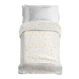 Original therapy blanket - cotton cover white with yellow stars