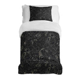 Therapy blanket bedding set, black horoscope