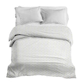 Therapy blanket and bedding set with small rhombuses