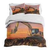 Therapy blankets bedding set tractor at sunrise