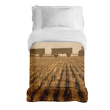Original therapy blanket - cotton cover brown field