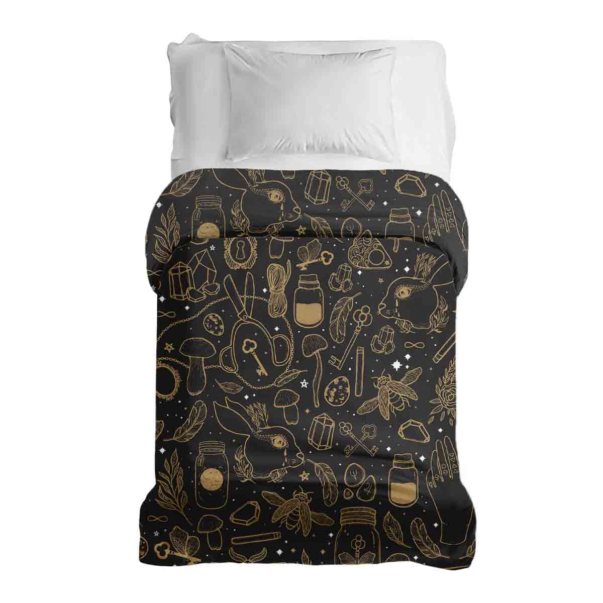 Couverture thérapeutique originale - Housse en coton noire Zauber