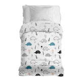 Original therapy blanket - cotton cover white with hedgehog