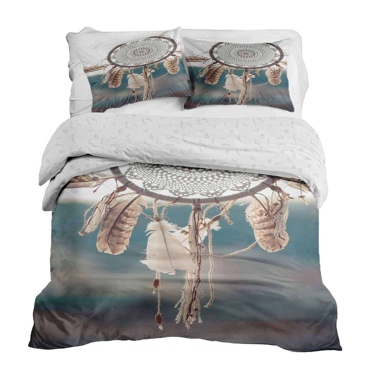 Therapy blankets bedding set with dreamcatcher