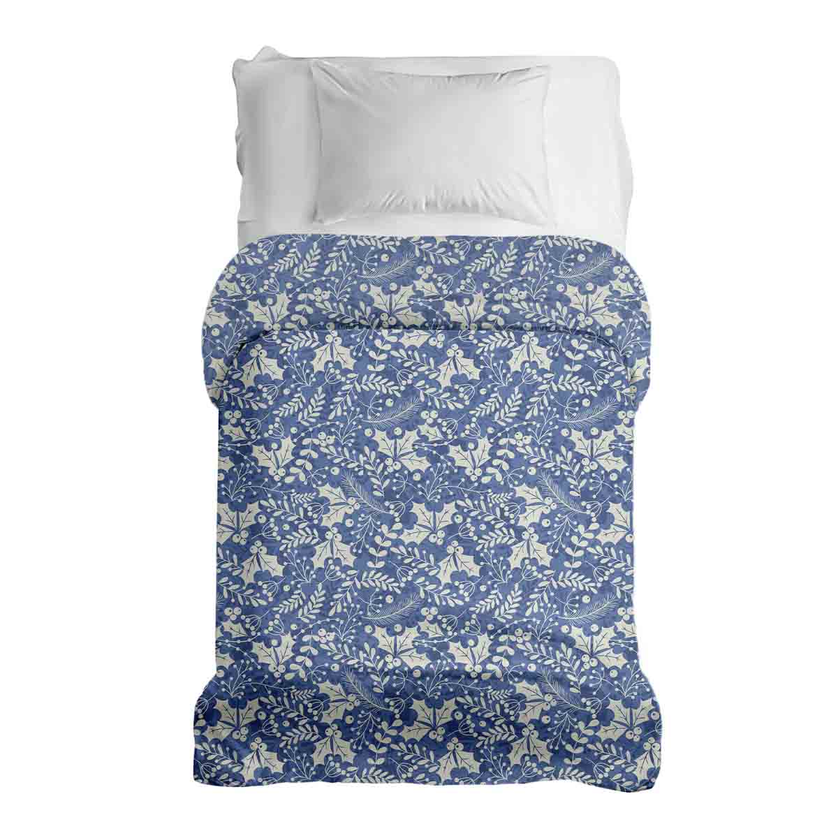 Couverture thérapeutique originale - Housse en coton bleue Noël