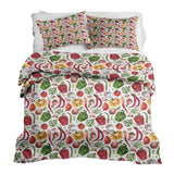 Therapy blanket bedding set with vegetables