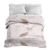 Couverture thérapeutique originale - Housse en coton rose avec feuilles