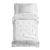 Original therapy blanket - cotton cover white with spring flowers