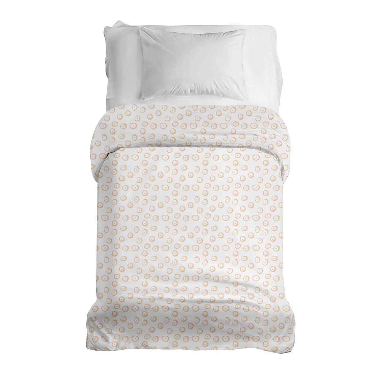 Couverture thérapeutique originale - Housse en coton avec cercles orange