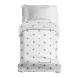 Original therapy blanket - cotton cover white with pink stars