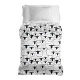 Original therapy blanket - cotton cover white with sheep