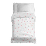 Original therapy blanket - cotton cover white with small hearts