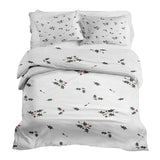 Therapy blankets bedding set white mistletoe