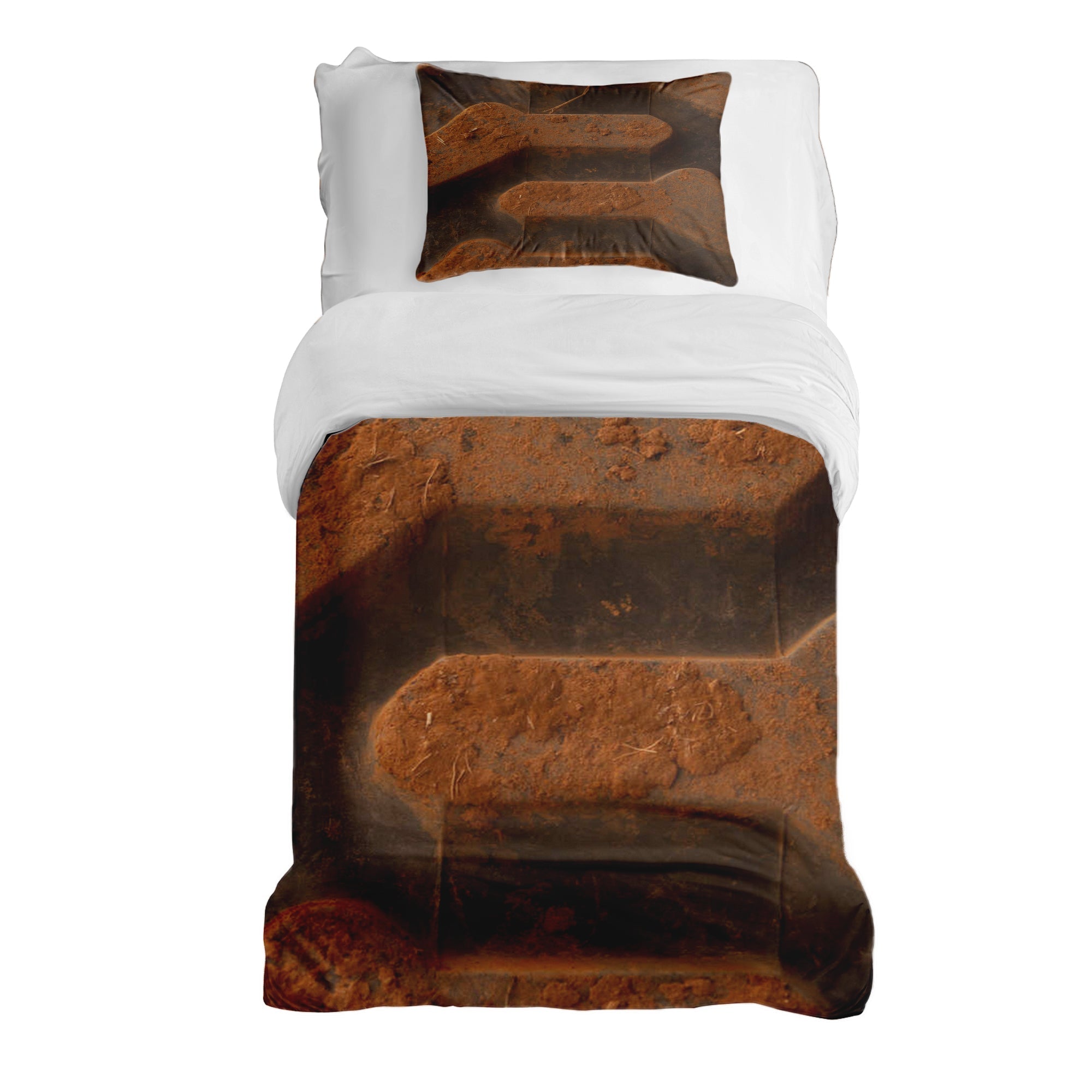 Therapy blankets bedding set brown earth