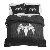 Therapy blanket and bedding set, black with spider.