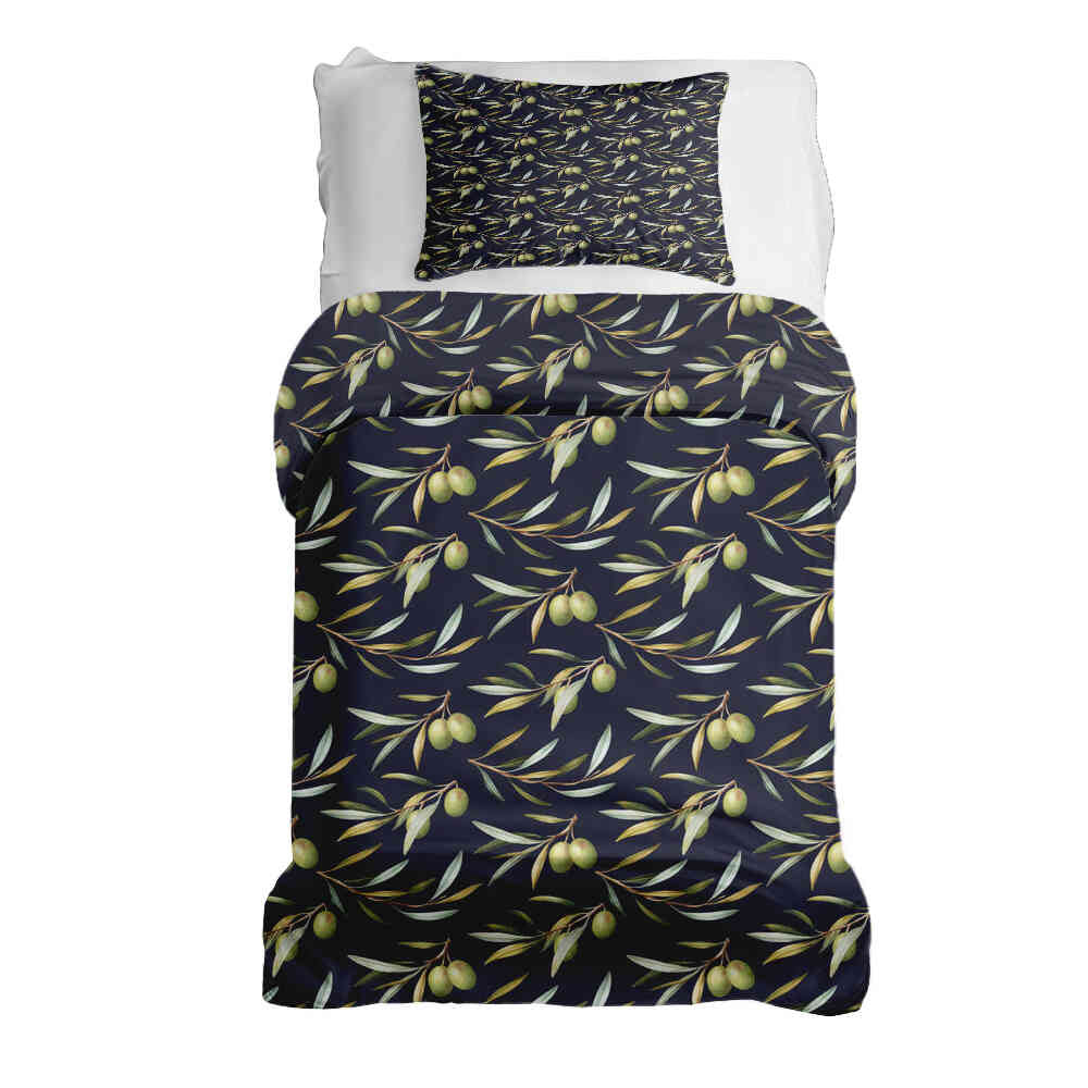 Ensemble de literie avec couverture thérapeutique aux olives