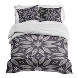Therapy blanket bedding set with large flower