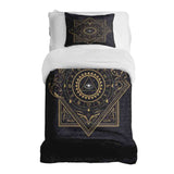 Therapy Blanket Bedding Set Black Mystic Mandala