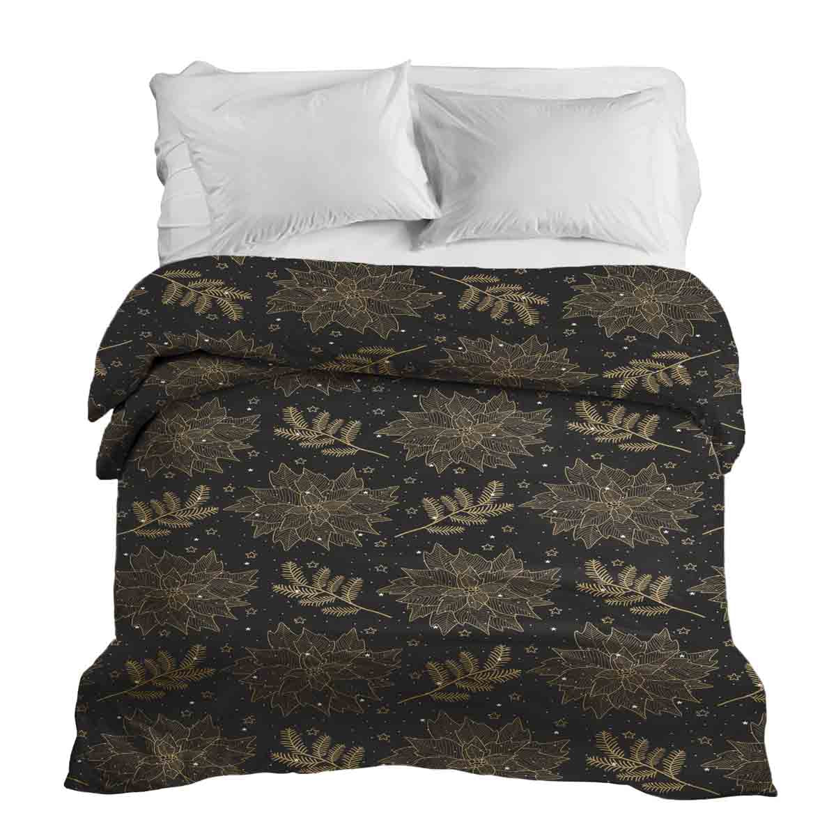 Original therapy blanket - cotton cover black Christmas star