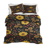 Therapy blanket bedding set with sunflower