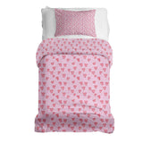 Therapy blankets bedding set pink red hearts