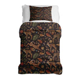 Therapy blanket bedding set brown with deer