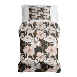 Therapy blanket bedding set with pink aster flowers