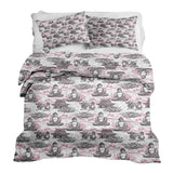 Therapy blanket and bedding set with pink Buddha
