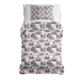 Therapy blanket and bedding set with pink Buddha