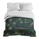 Original therapy blanket - cotton cover street in the forest