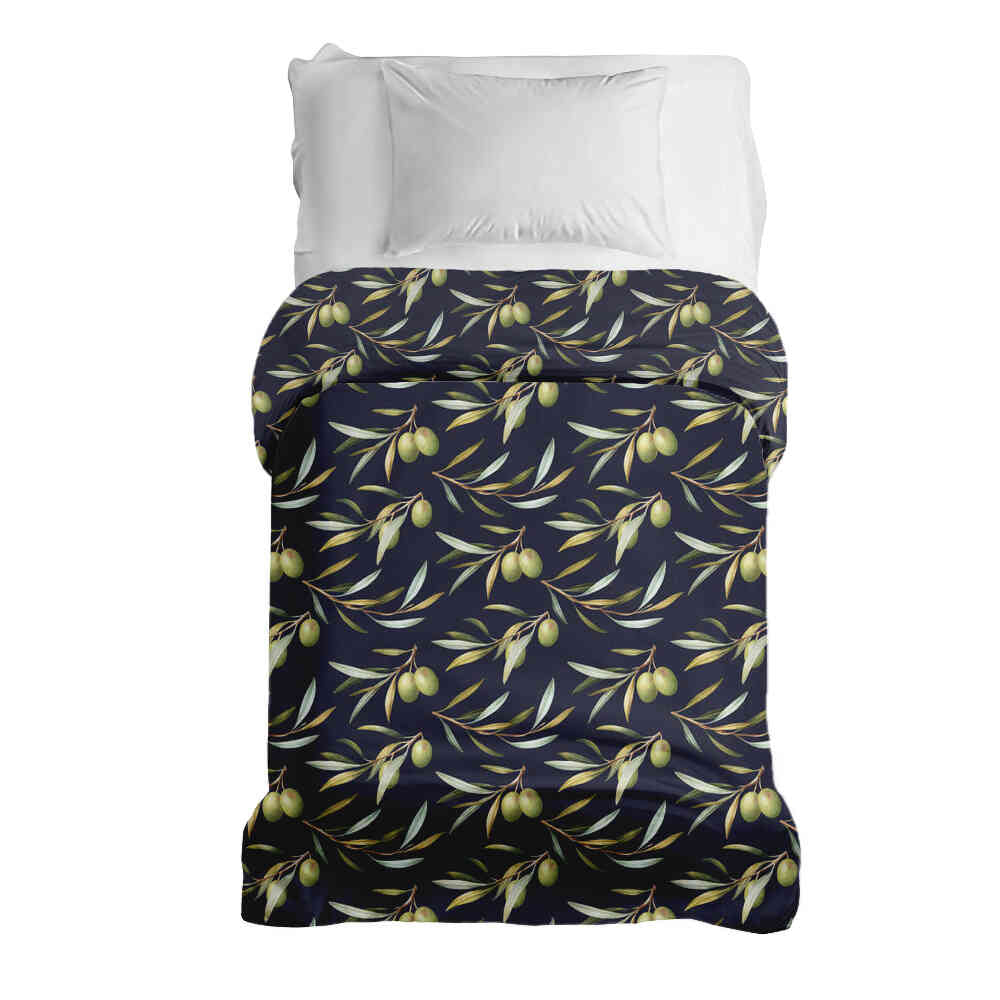 Couverture thérapeutique originale - Housse en coton avec olives