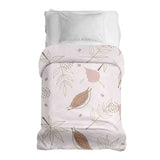 Couverture thérapeutique originale - Housse en coton rose avec feuilles