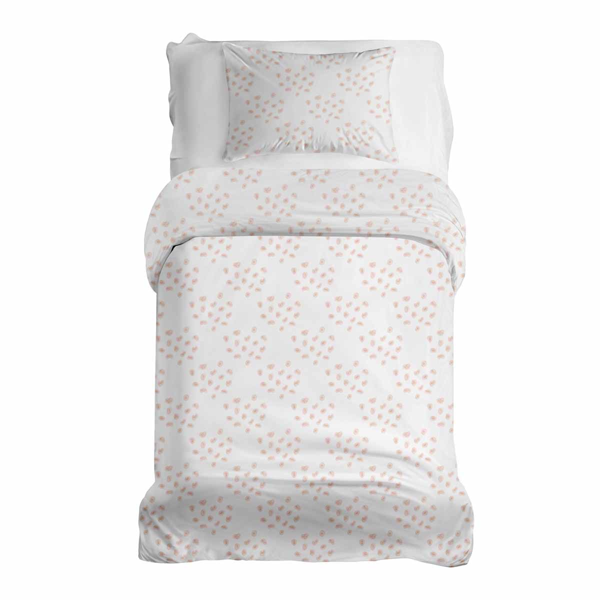 Therapy blankets bedding set with orange dots