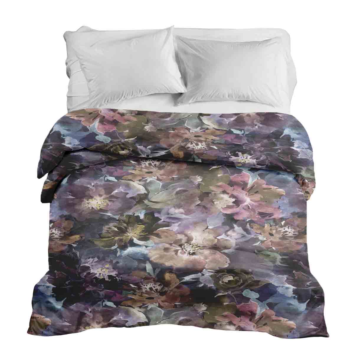 Couverture thérapeutique originale - Housse en coton Mer de fleurs