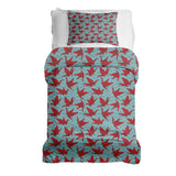 Therapy Blanket Bedding Set Red Origami