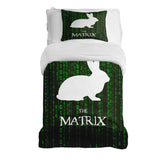 Therapy blanket bedding set Matrix Code Green