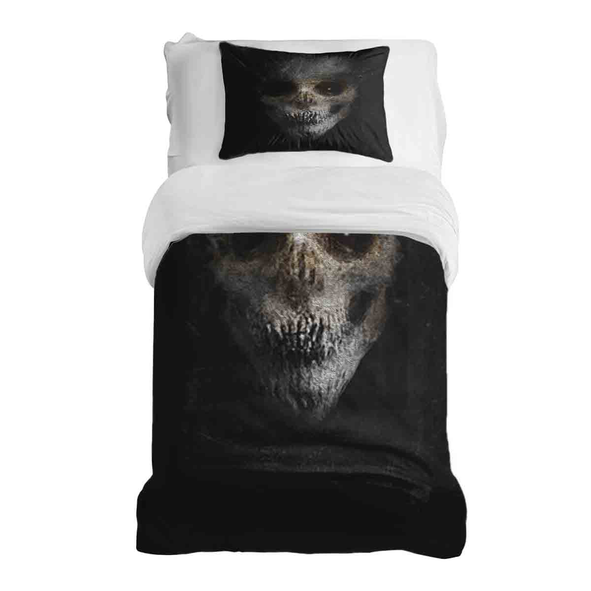Therapy blankets bedding set black spooky