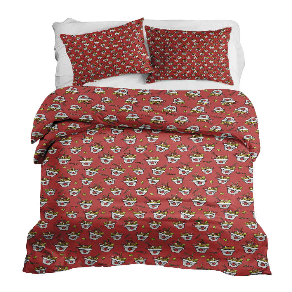 Therapy blankets bedding set red take-away