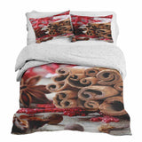 Therapy blanket bedding set with cinnamon sticks