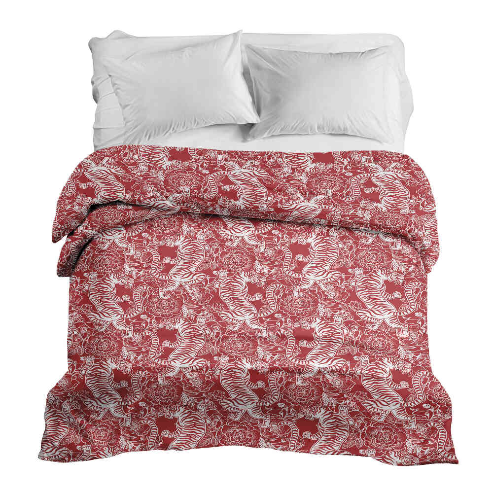 Couverture thérapeutique originale - Housse en coton tigre chinois