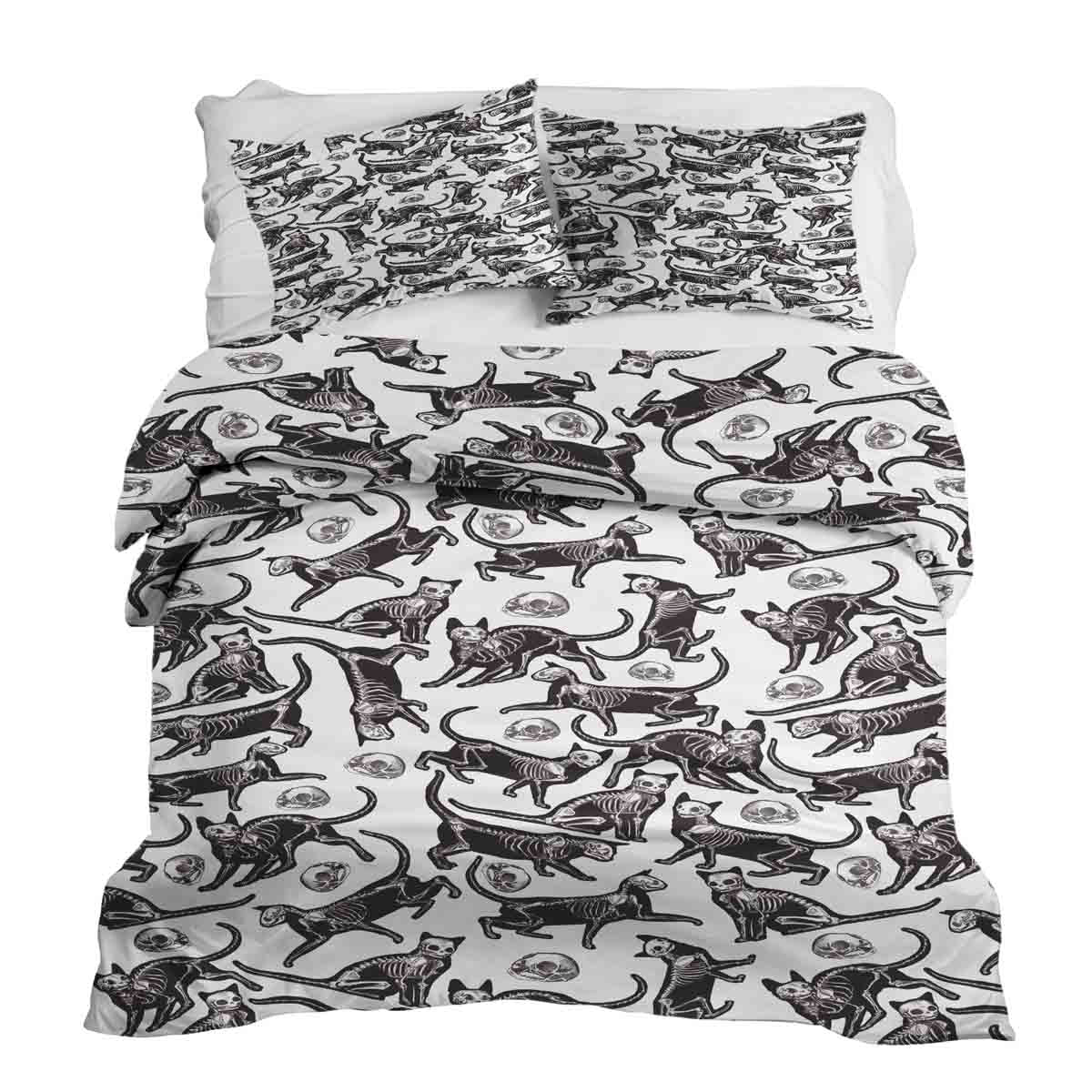 Therapy blankets bedding set Halloween cat