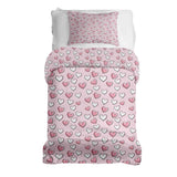Therapy blankets and bedding set with cute little hearts.