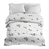 Original therapy blanket - cotton cover white mistletoe branches