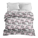 Original therapy blanket - cotton cover with pink Buddha