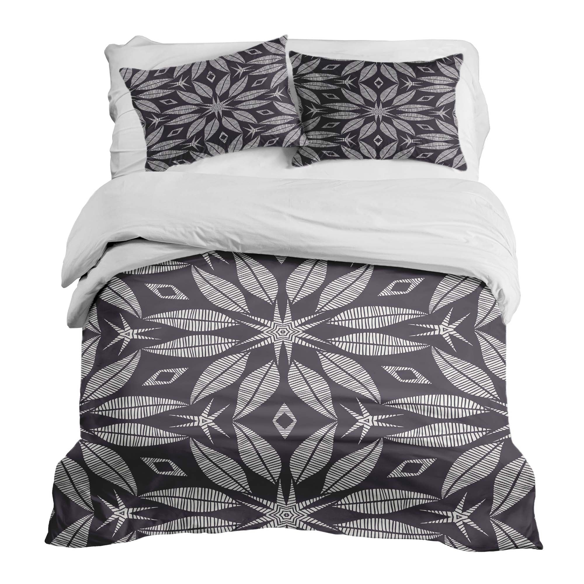 Therapy blankets bedding set with large flower