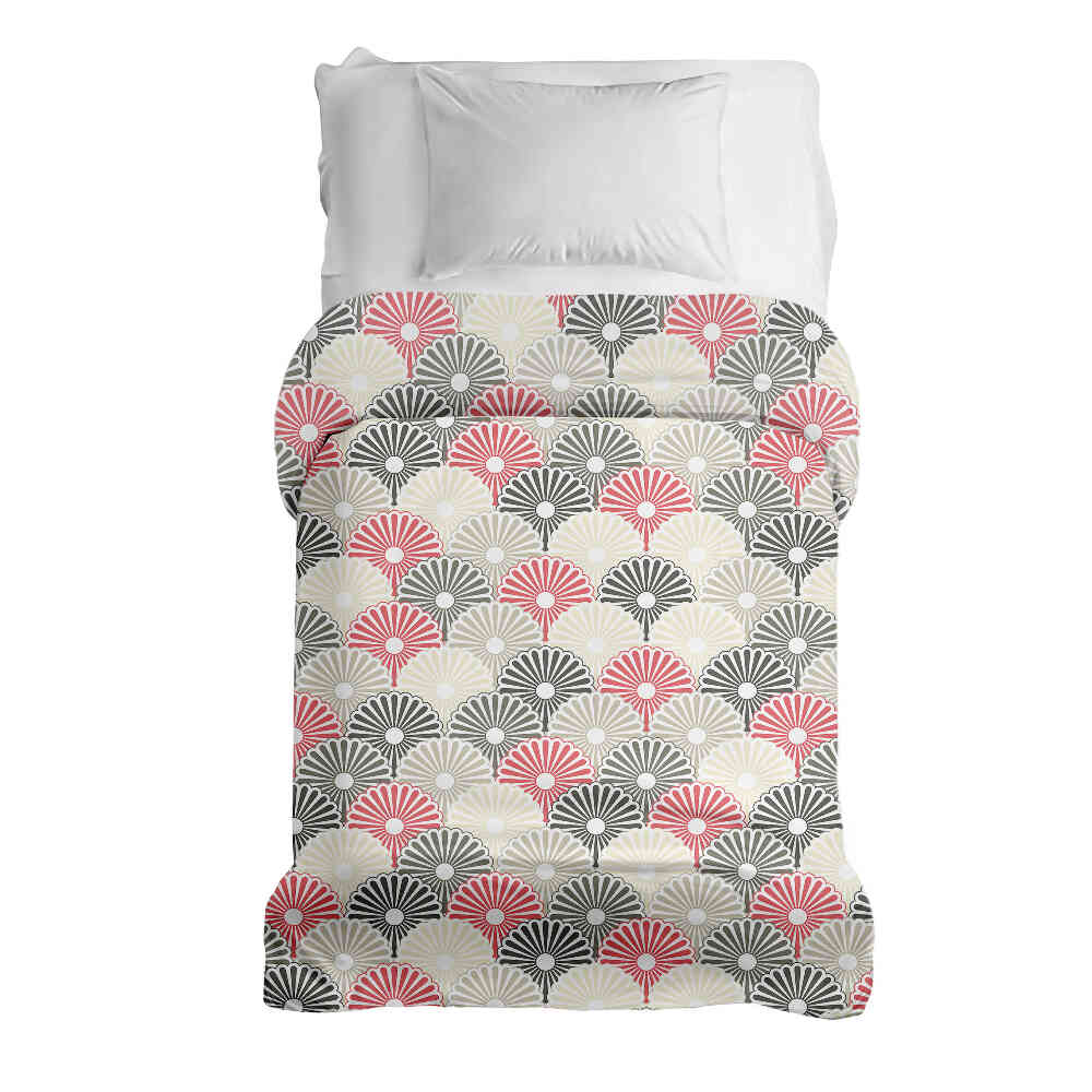 Original therapy blanket - cotton cover colorful abstract flowers