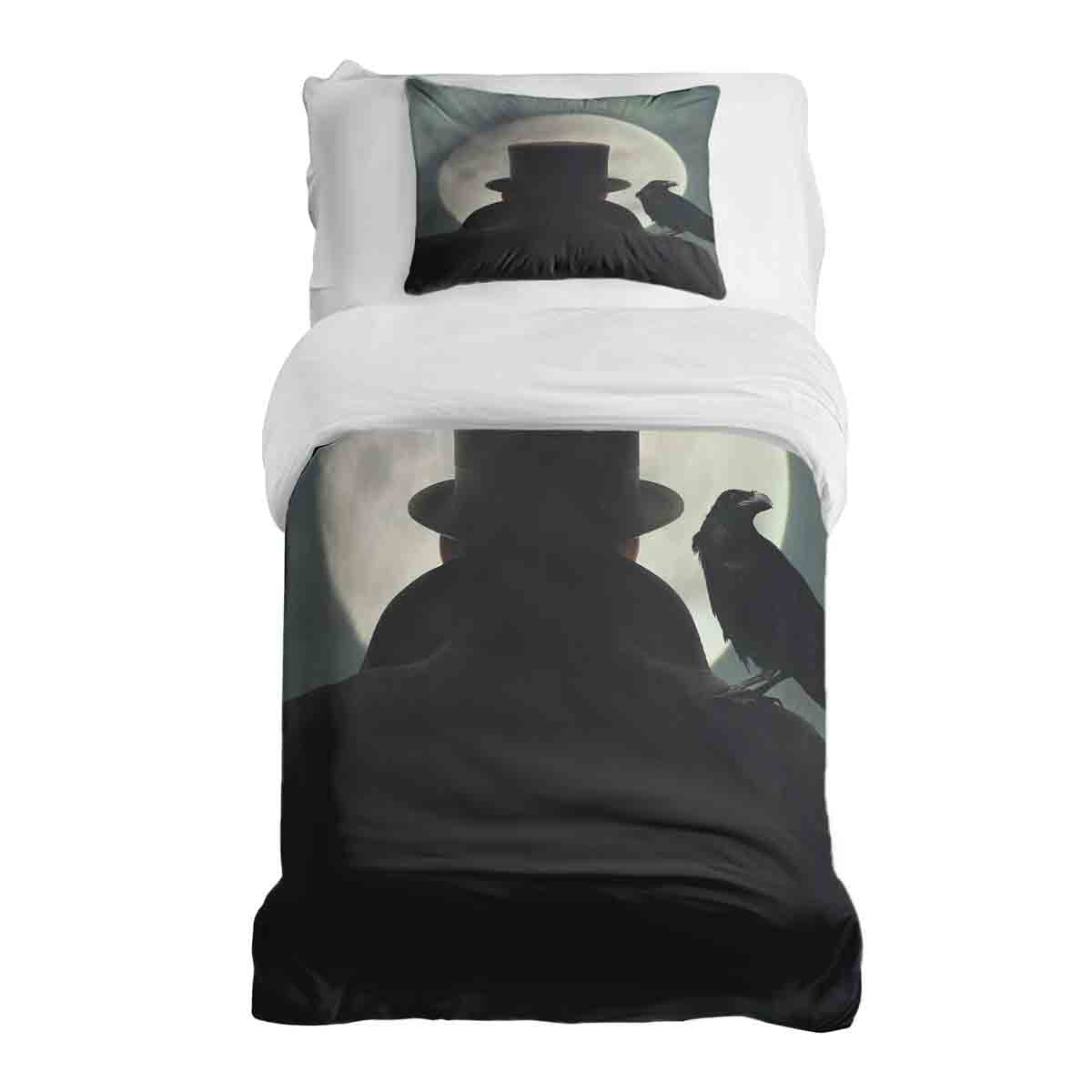 Therapy blankets bedding set man in moonlight