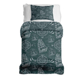 Therapy blankets and bedding set with ships