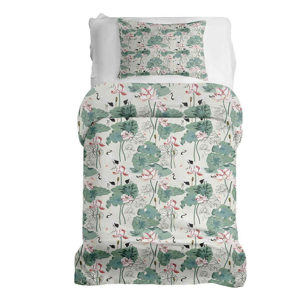 Therapy blankets bedding set water lily