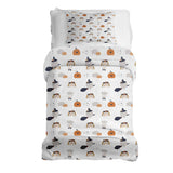 Therapy blanket bedding set, white, autumn.